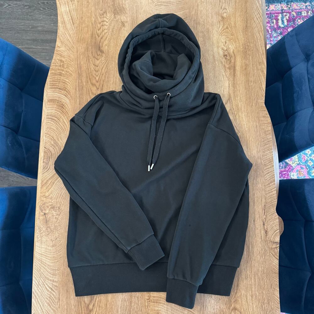 Banana Republic | High Neck Black Hoodie | Women’s Size XS